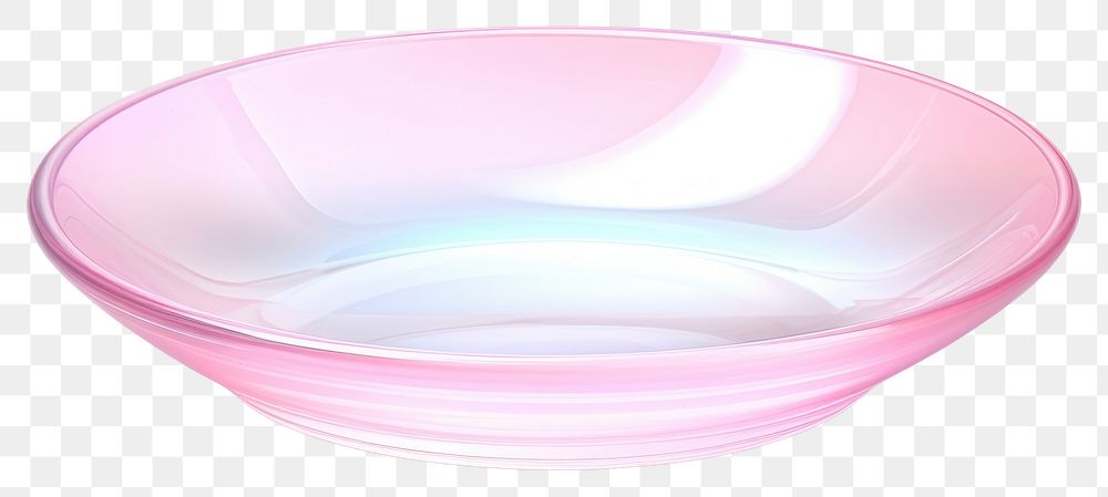 PNG  Glass bowl pink white background. AI generated Image by rawpixel.
