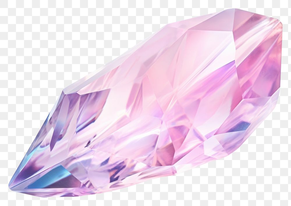 PNG  Crystal gemstone amethyst mineral. AI generated Image by rawpixel.