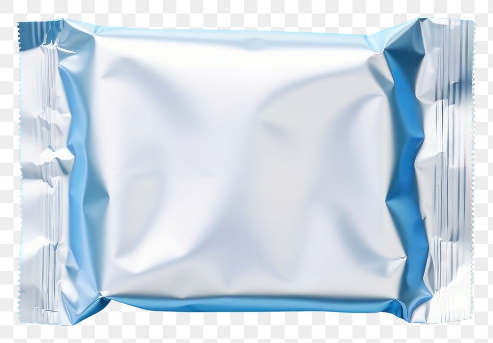 PNG  Chorme snack packet aluminium crumpled diaper. AI generated Image by rawpixel.