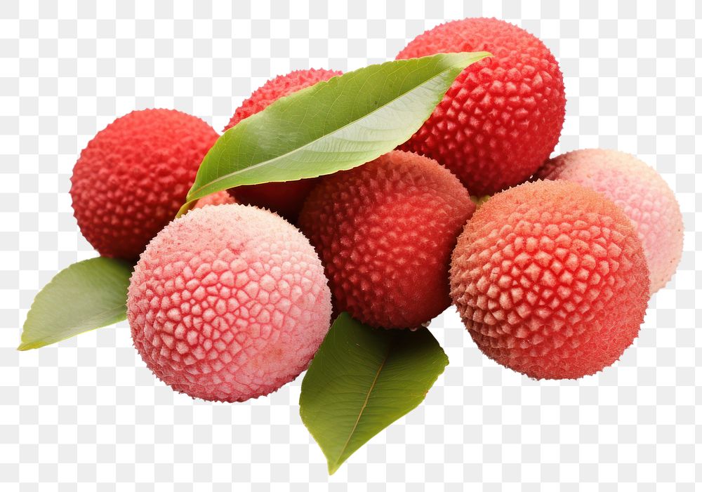 PNG Lychee fruit berry plant.