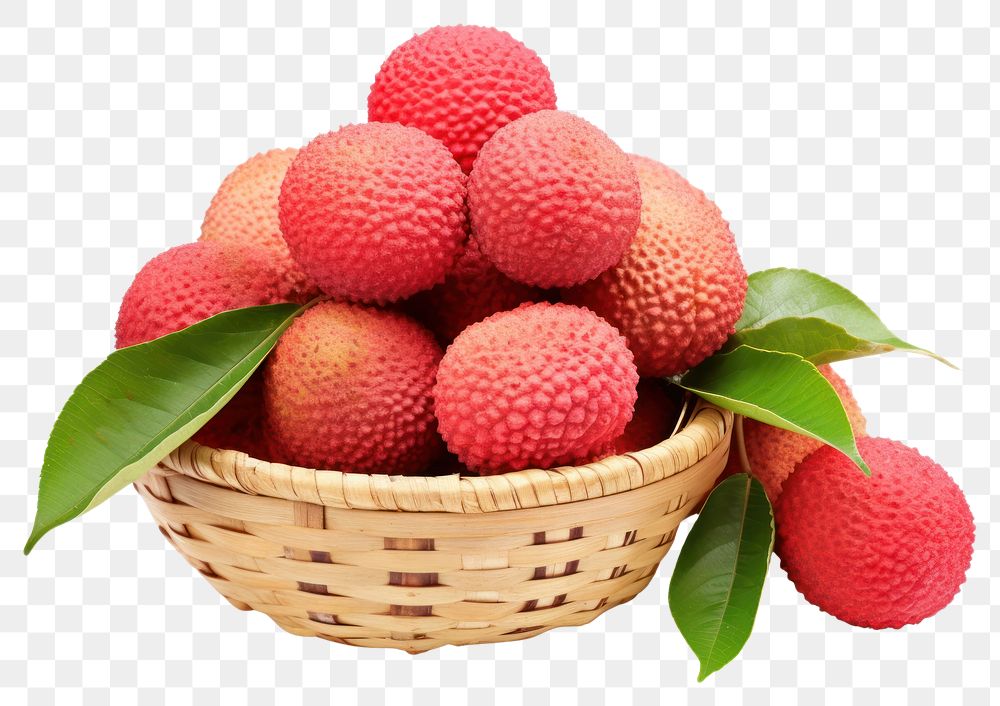 PNG Lychee fruit strawberry basket.