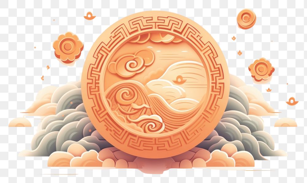 PNG Mooncake money coin investment.