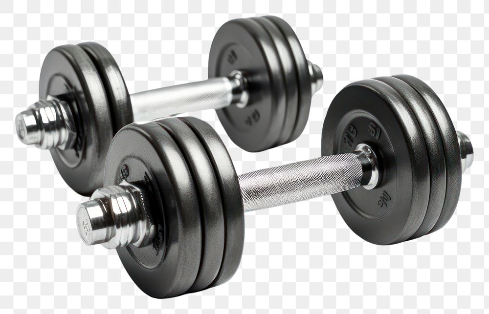 PNG Weights dumbell sports gym white background. AI generated Image by rawpixel.
