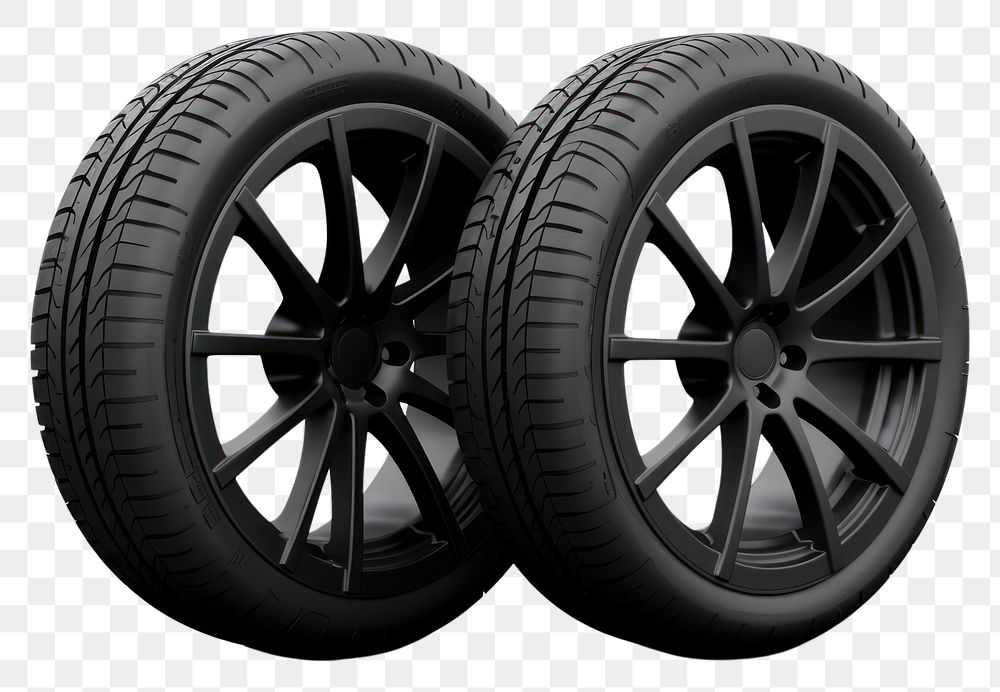 PNG Black tire wheel spoke car. AI generated Image by rawpixel.
