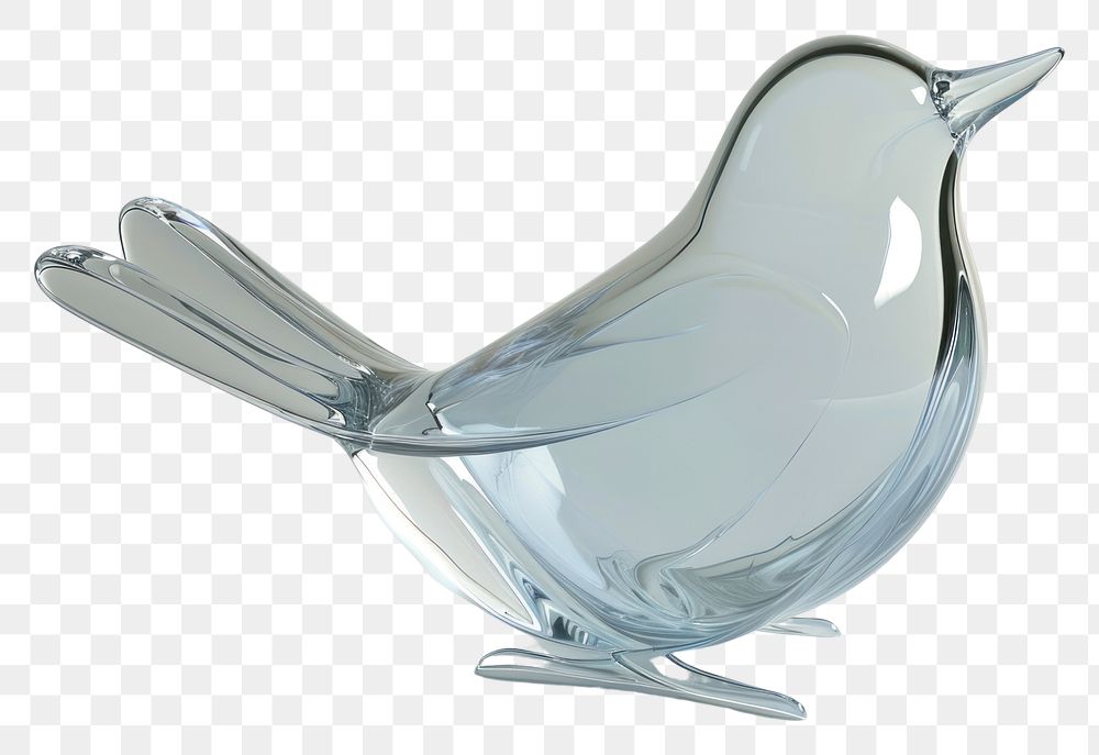 PNG  Bird shape transparent glass lightweight.