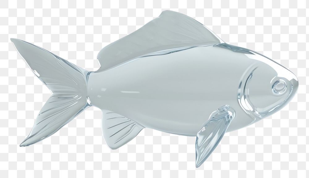 PNG Fish shape transparent animal white.