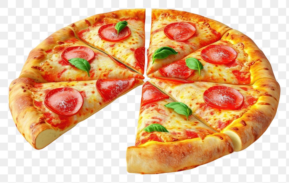 PNG Pizza shape food white background mozzarella.