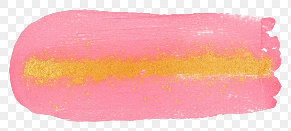 PNG Pink on top dot gold glitter paint white background confectionery.