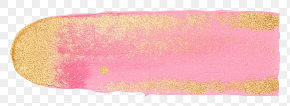 PNG Pink on top dot gold glitter paint white background rectangle.