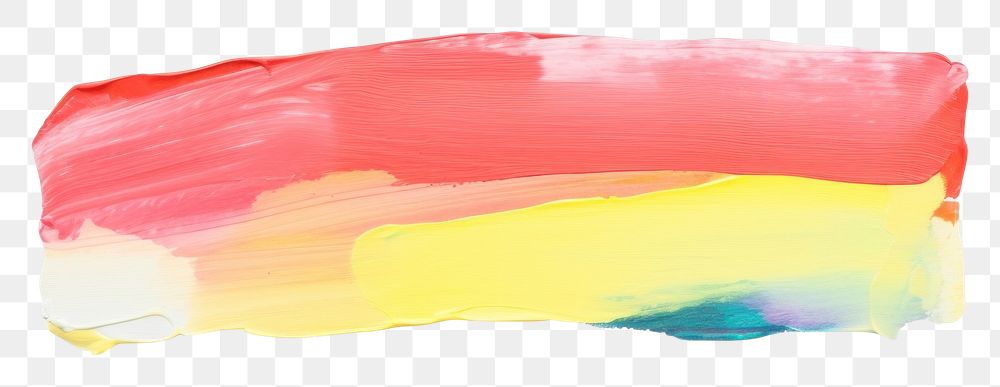 PNG Rainbow painting white background acrylic paint.