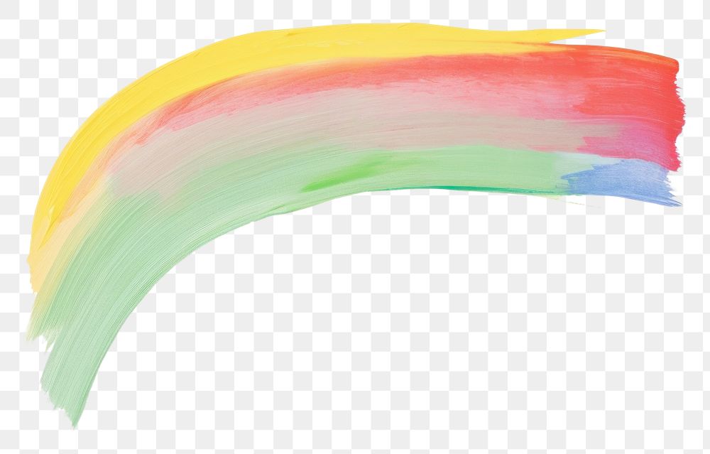 PNG Rainbow painting white background creativity.