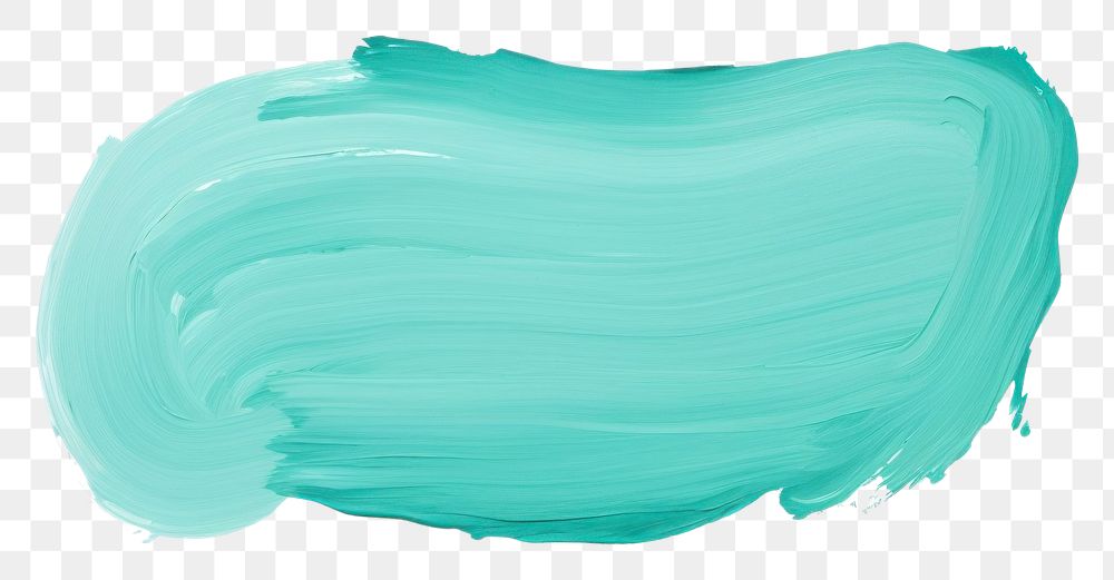 PNG Turquoise abstract shape backgrounds paint white background.