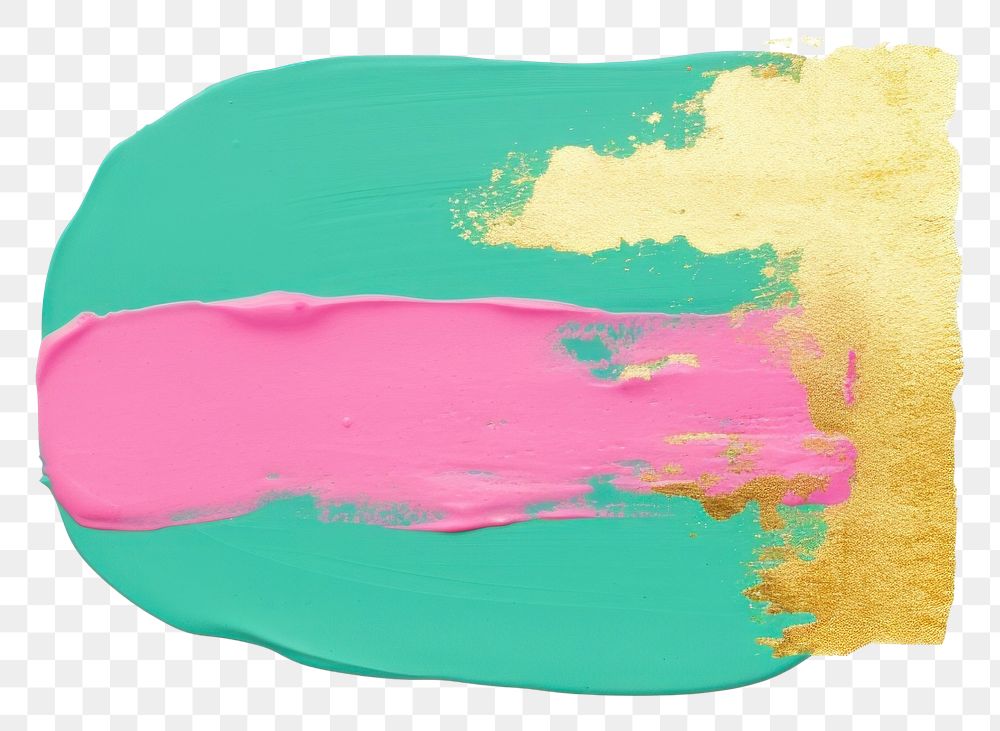 PNG Teal mix pink abstract shape painting white background acrylic paint.
