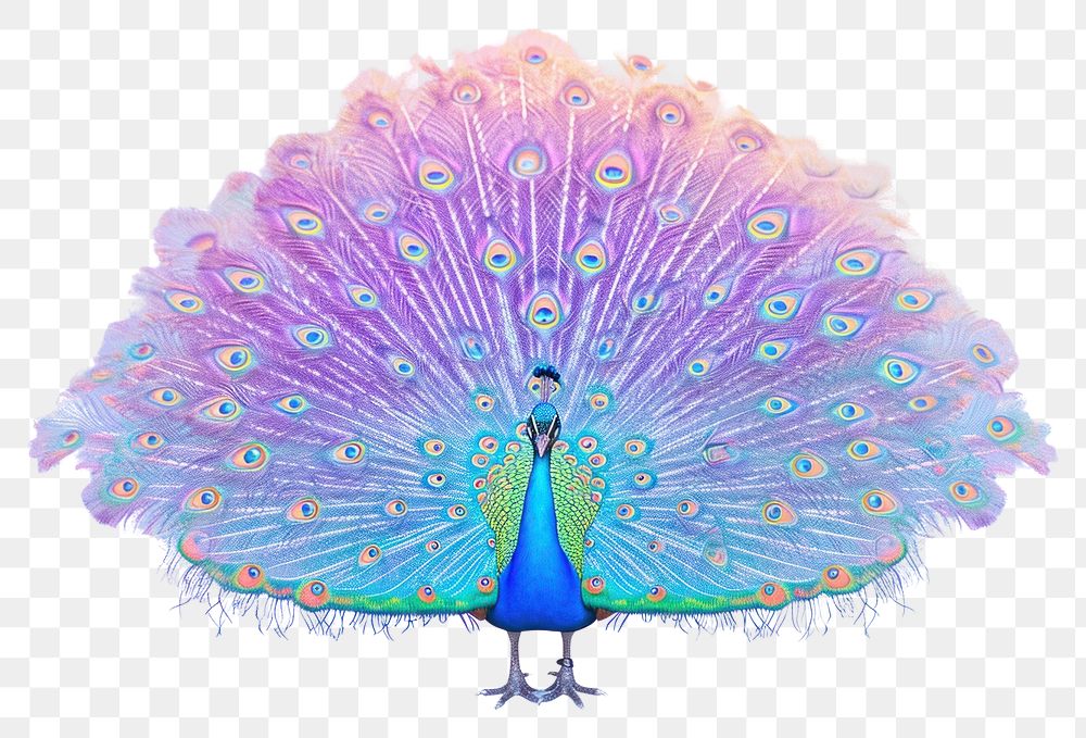 PNG Peacock holography animal bird creativity.
