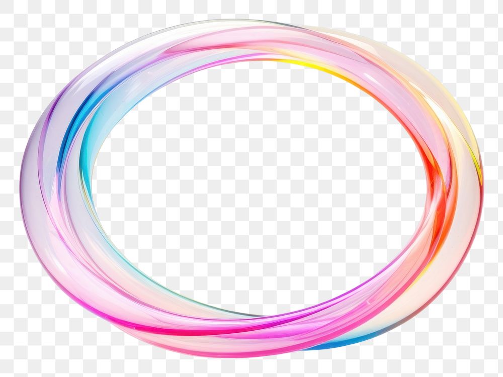 PNG Jewelry accessory abstract rainbow.