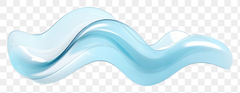 PNG Turquoise toothpaste abstract rippled.
