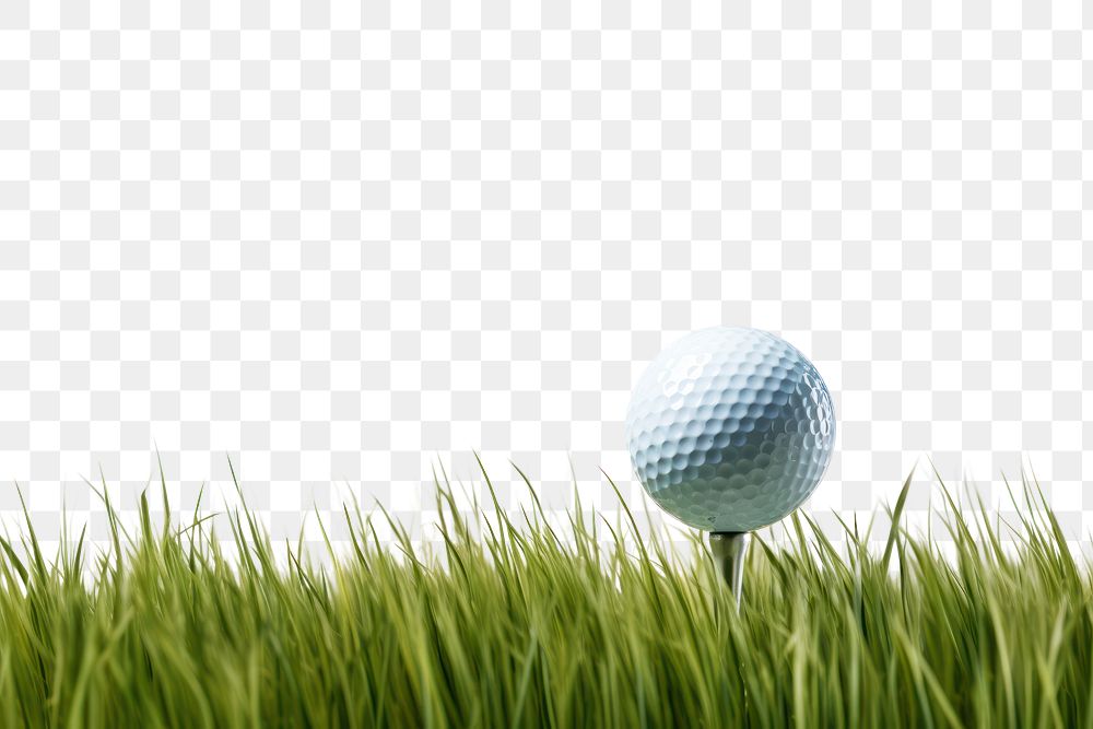 PNG  Golf ball grass outdoors sports.