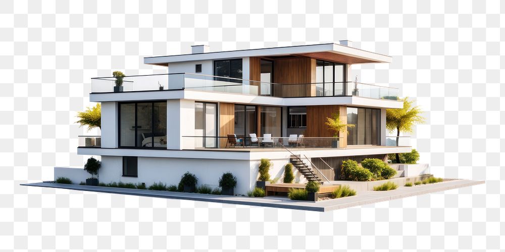PNG Two floors house architecture building villa. AI generated Image by rawpixel.