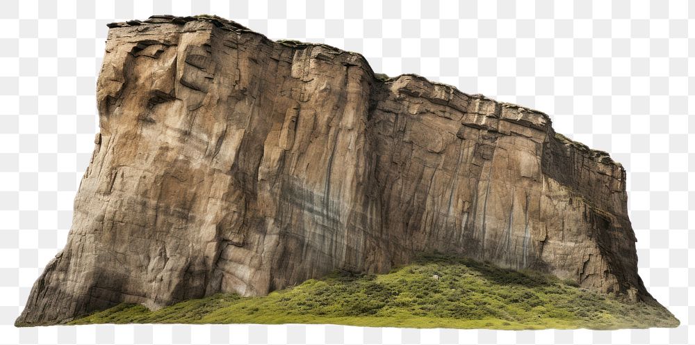 PNG Mountain cliff outdoors nature rock. AI generated Image by rawpixel.
