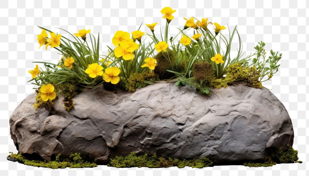 PNG Garden flower plant rock