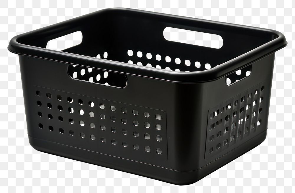 PNG Tote box basket black white background. AI generated Image by rawpixel.