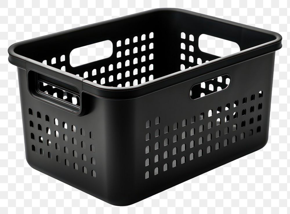 PNG Tote box basket black white background. AI generated Image by rawpixel.