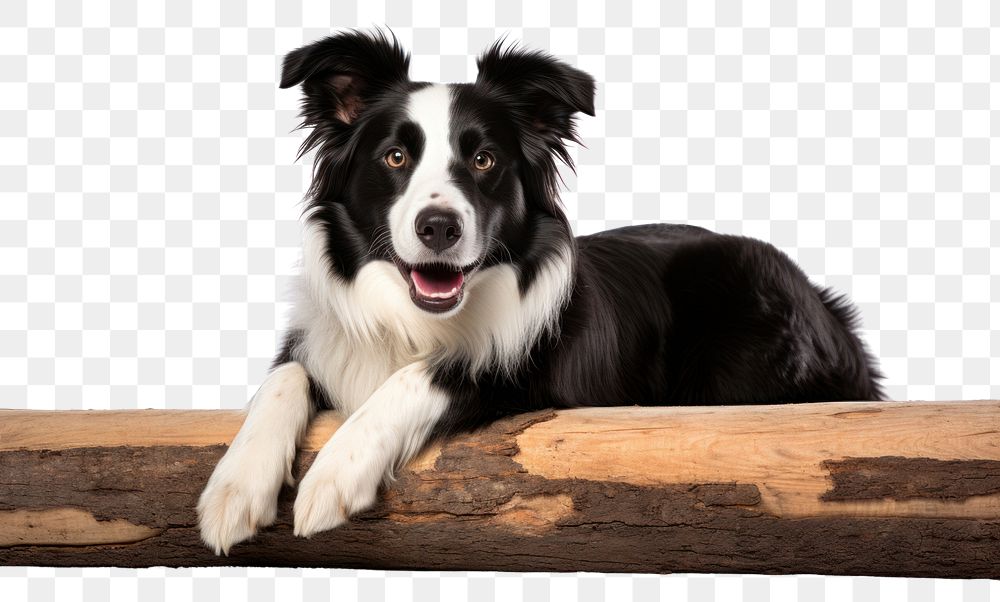 PNG Border Collie Dog dog mammal animal. AI generated Image by rawpixel.