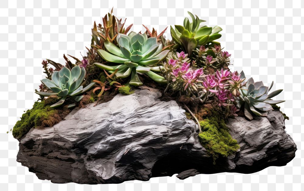 PNG Garden design flower plant rock. AI generated Image by rawpixel.