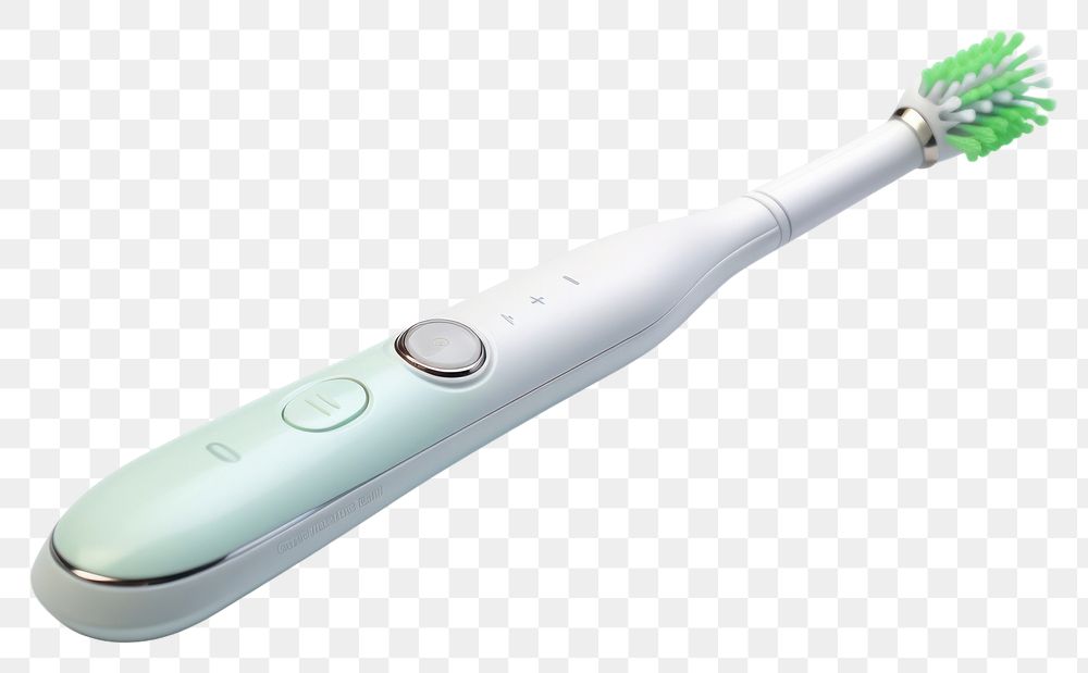 PNG Electric toothbrush white background technology hygiene.