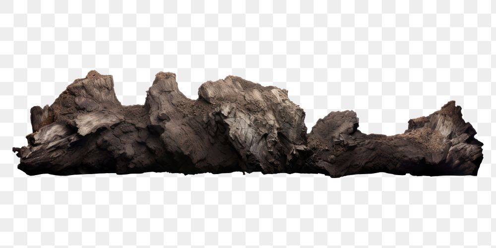 PNG Iceland volcanic rocks nature white background anthracite.