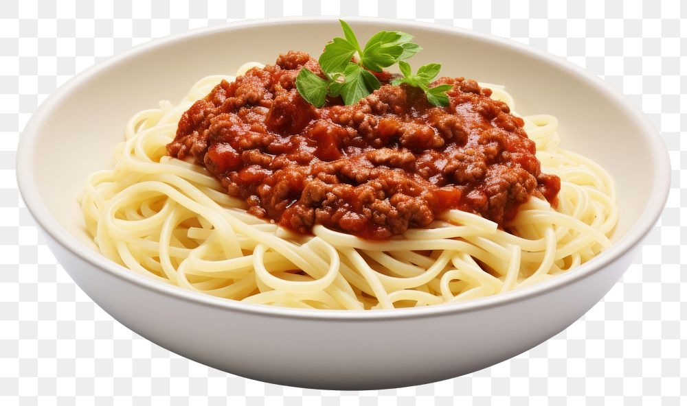 PNG Spaghetti pasta sauce food white background.