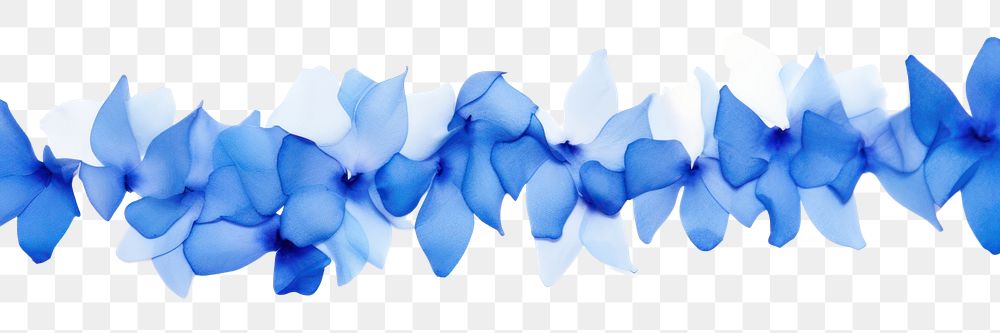 PNG Blue flower petals backgrounds white background accessories.