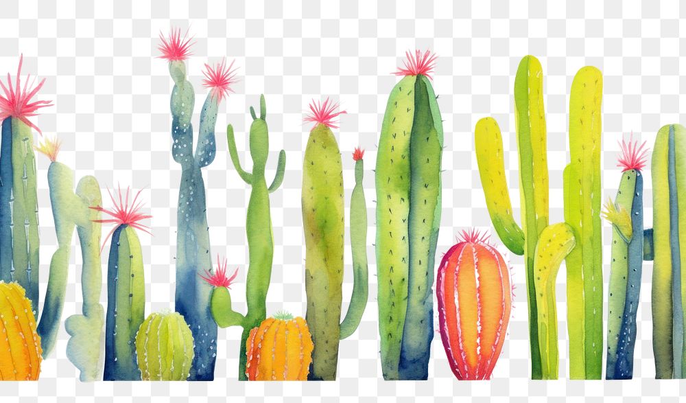 PNG Cactus backgrounds plant white background.