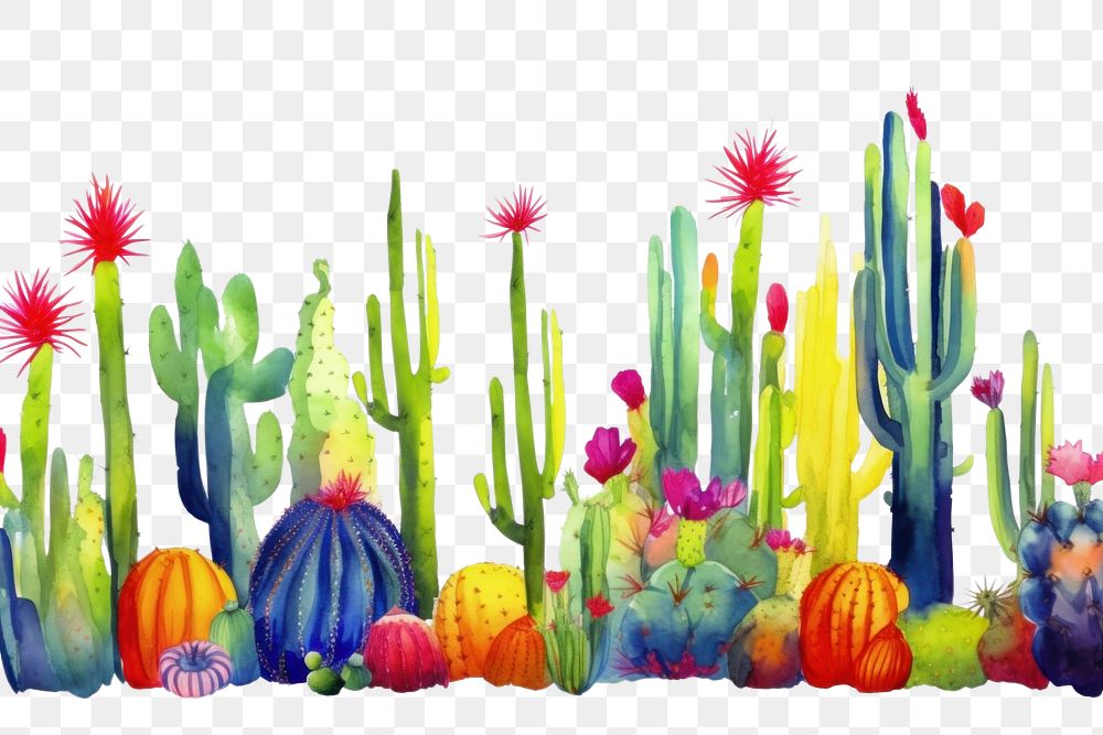 PNG Cactus plant white background creativity.