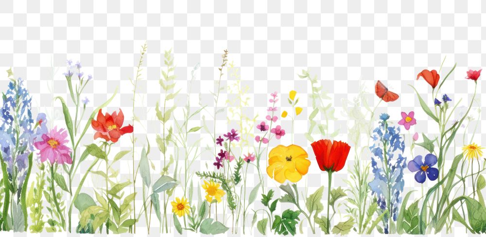 PNG Summer flowery vibes outdoors pattern nature.
