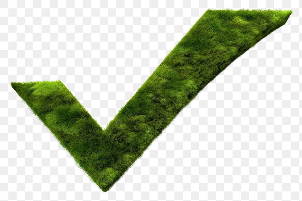 PNG  Check mark plant moss white background. AI generated Image by rawpixel.