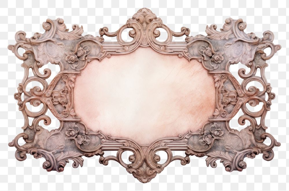PNG  Ornament frame old white background. AI generated Image by rawpixel.