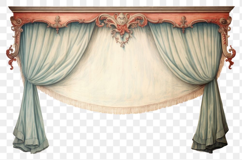 PNG  Curtain furniture texture white background