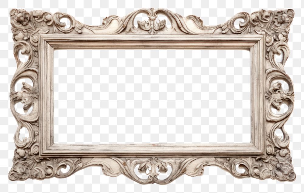 PNG  Wood mirror frame old. AI generated Image by rawpixel.