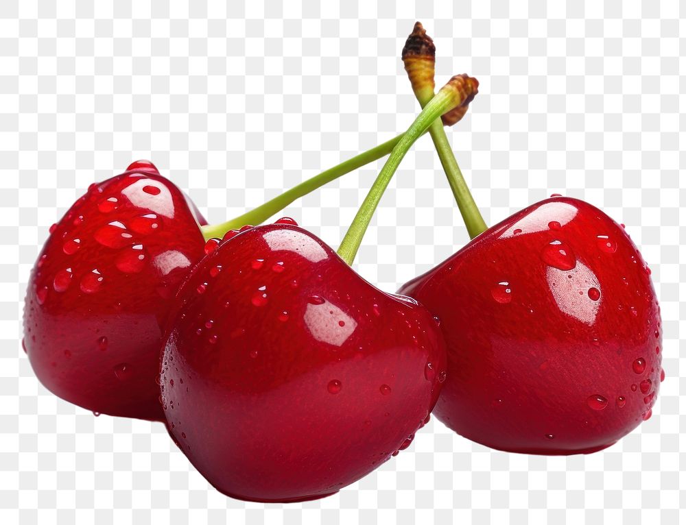 PNG Cherry fruit plant food. AI generated Image by rawpixel.