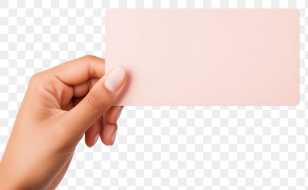 PNG Hand holding card white background electronics rectangle. AI generated Image by rawpixel.