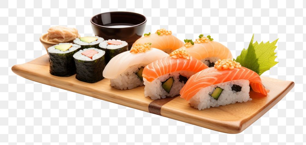 PNG Japanese Food food sushi plate.