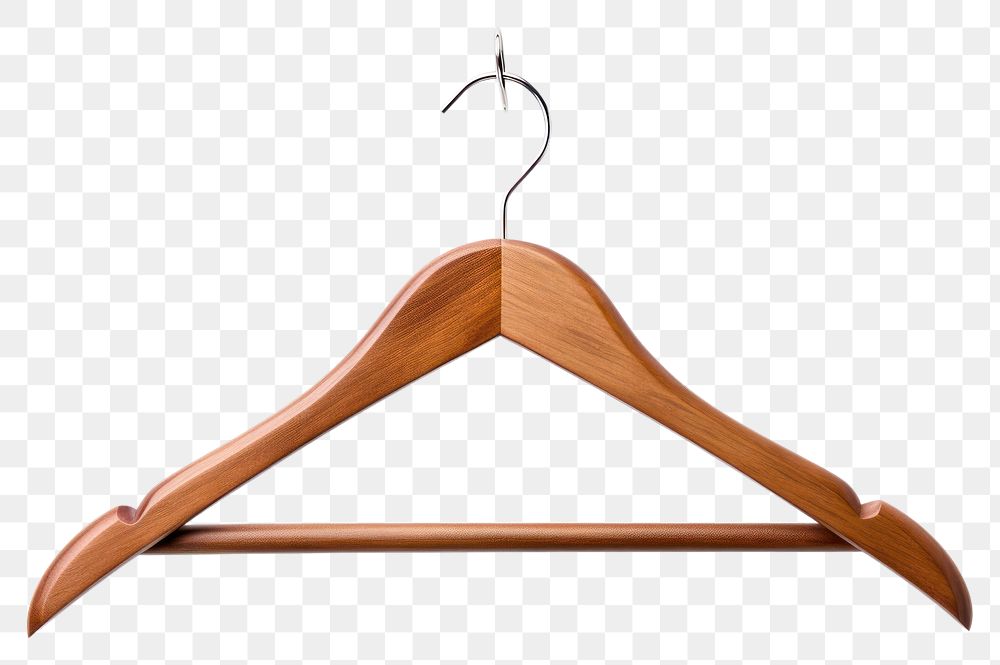 PNG Wooden hanger white background coathanger simplicity. AI generated Image by rawpixel.