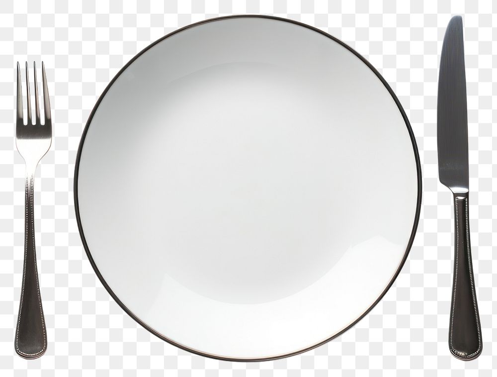 PNG Dinner Plate stainless steel Knife And Fork plate fork dinner. AI generated Image by rawpixel.