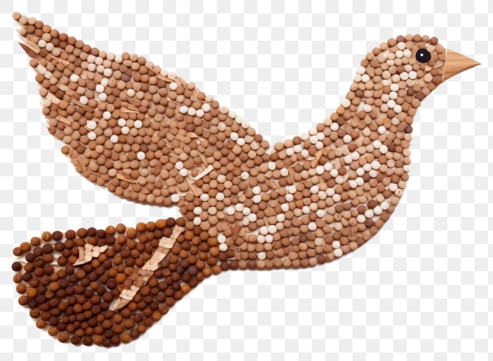 PNG Dove bead art jewelry. AI generated Image by rawpixel.