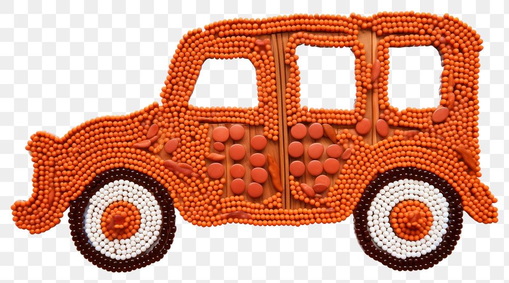 PNG Car art craft bead. AI generated Image by rawpixel.