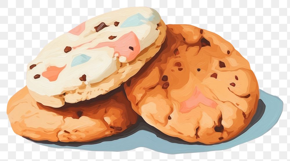 PNG Cookies cookie dessert bread. AI generated Image by rawpixel.
