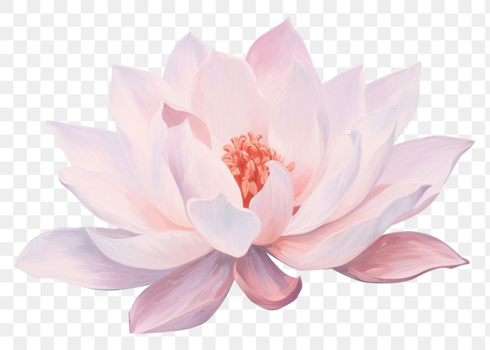 PNG Lotus painting blossom flower. 