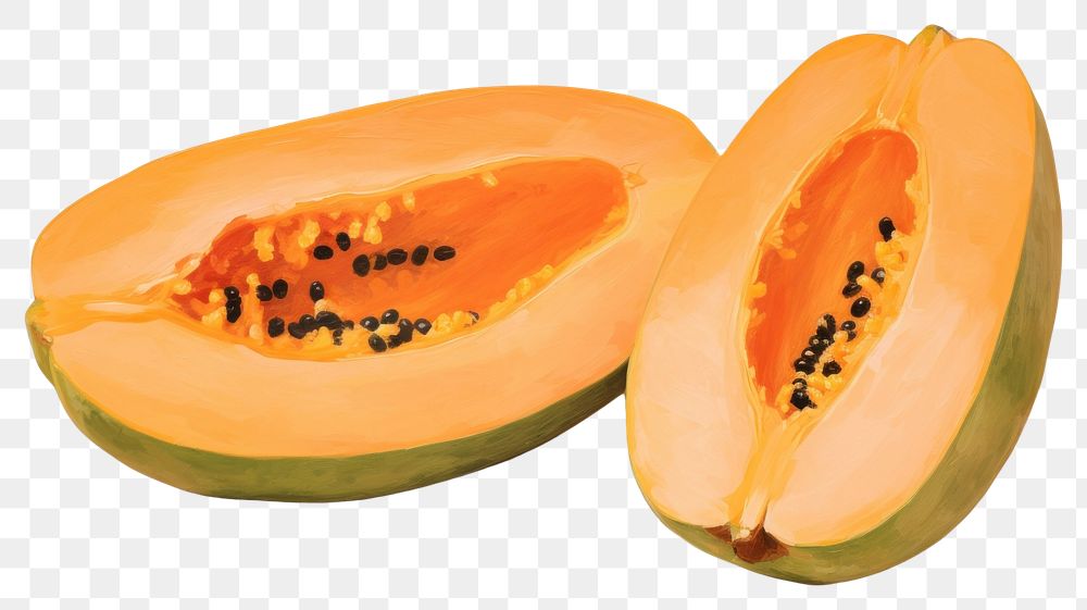 PNG Papaya plant food cantaloupe. AI generated Image by rawpixel.