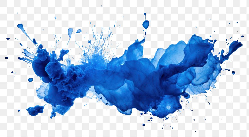 PNG Blots of blue ink backgrounds white background splattered. AI generated Image by rawpixel.
